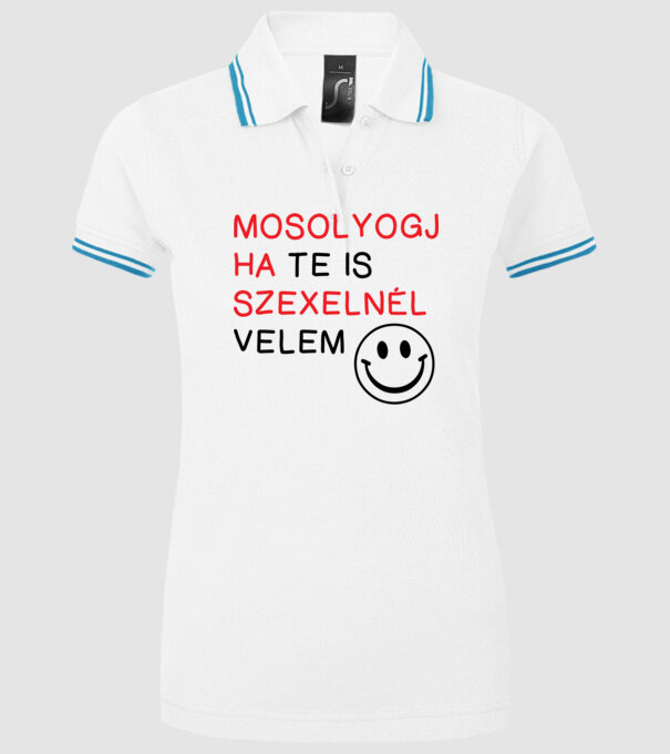  minta fehér pólón