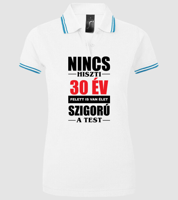  minta fehér pólón