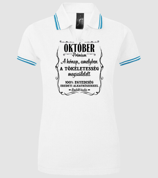  minta fehér pólón