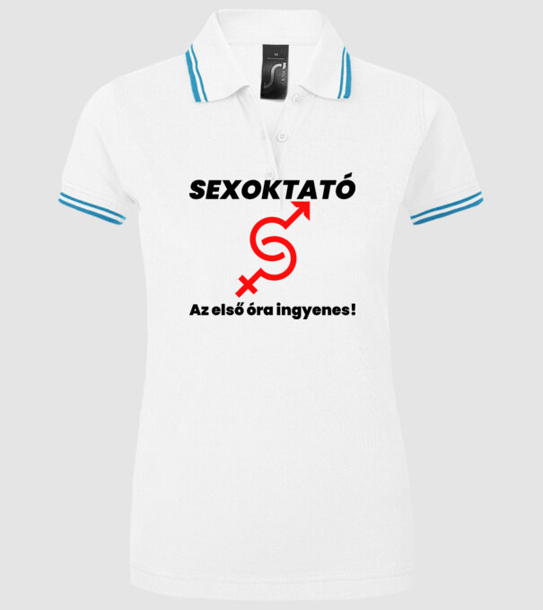  minta fehér pólón