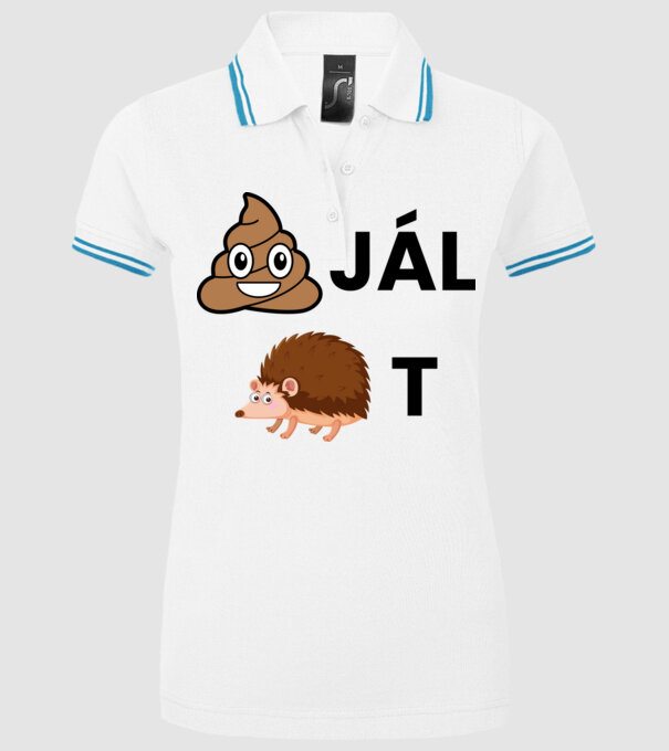  minta fehér pólón