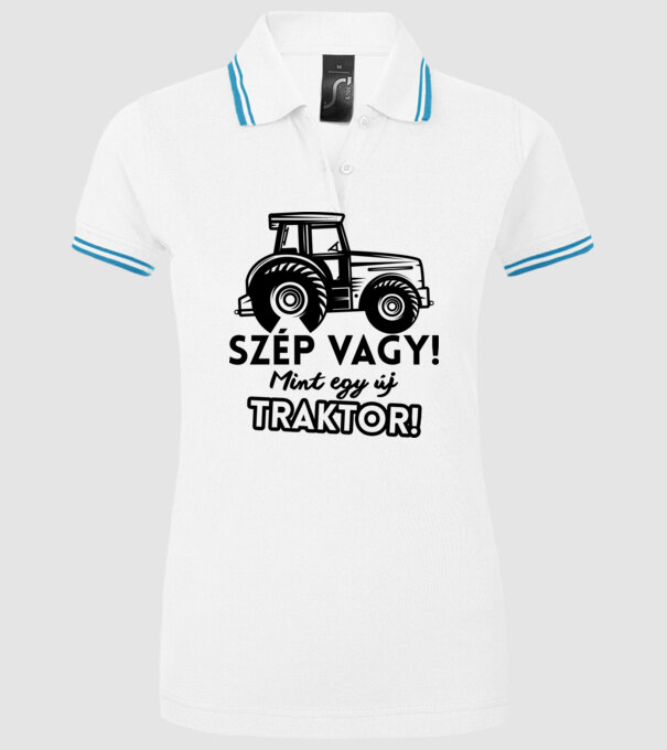  minta fehér pólón