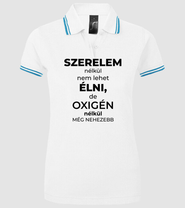  minta fehér pólón