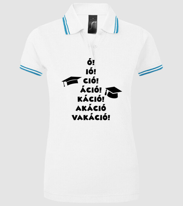  minta fehér pólón