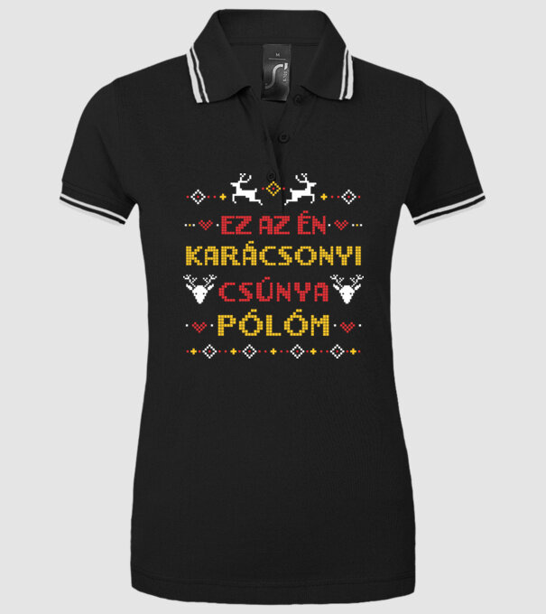  minta fekete pólón