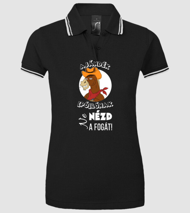  minta fekete pólón