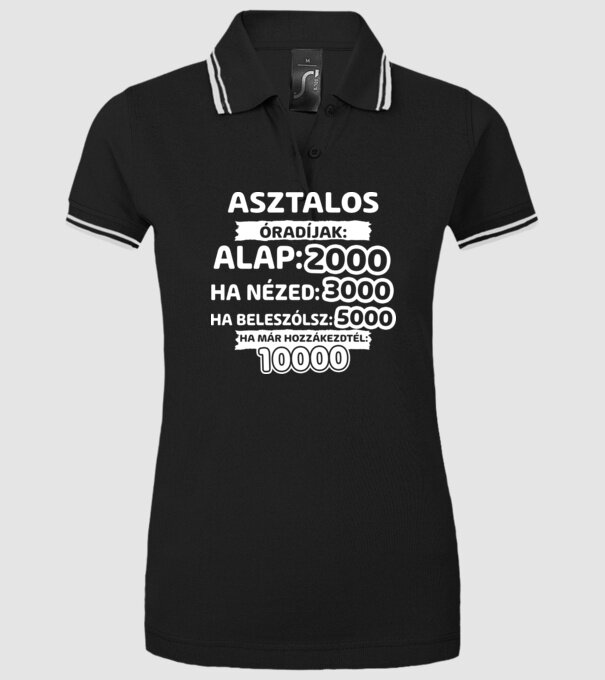  minta fekete pólón