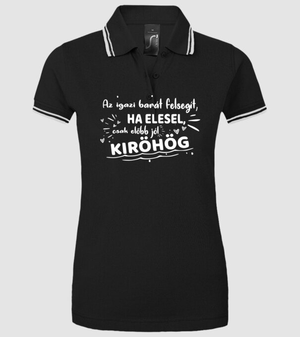 minta fekete pólón