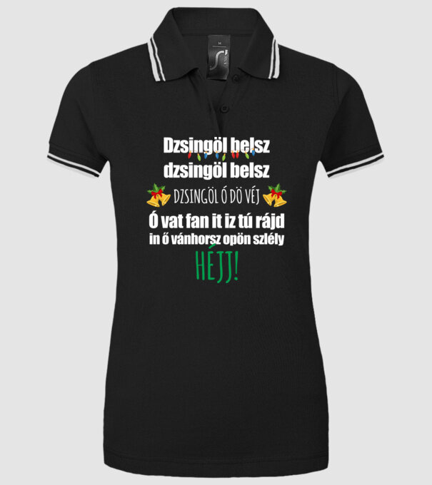  minta fekete pólón