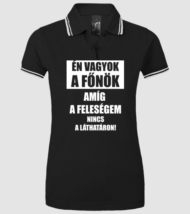  minta fekete pólón