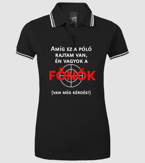  minta fekete pólón