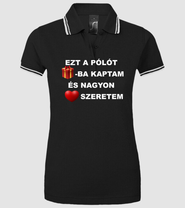  minta fekete pólón