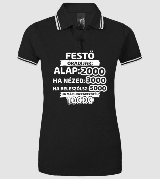  minta fekete pólón