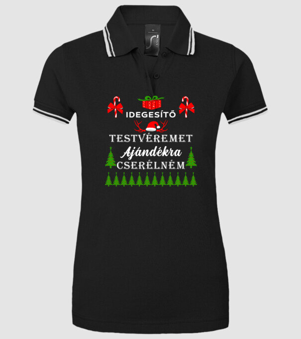  minta fekete pólón