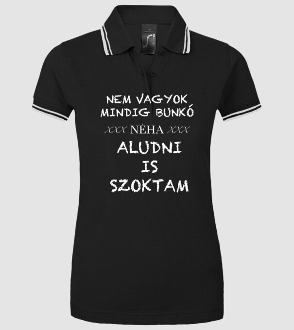  minta fekete pólón