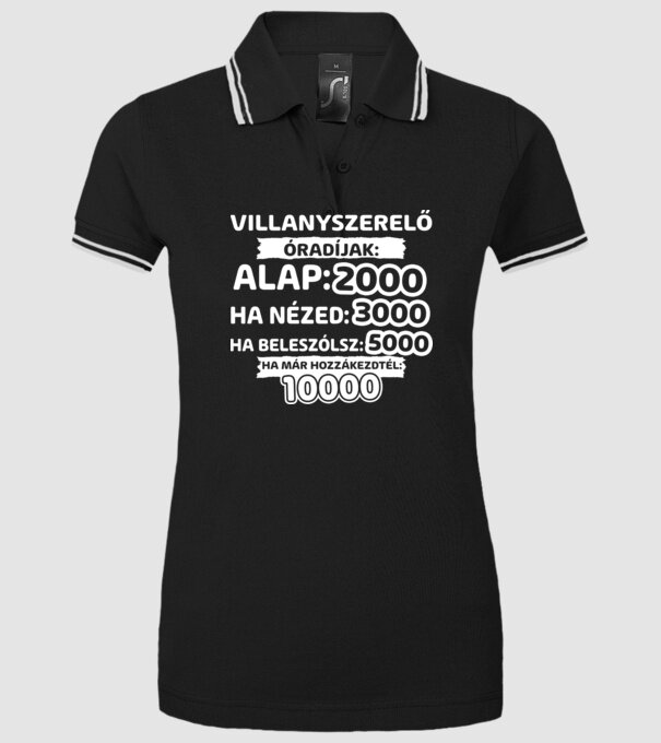  minta fekete pólón
