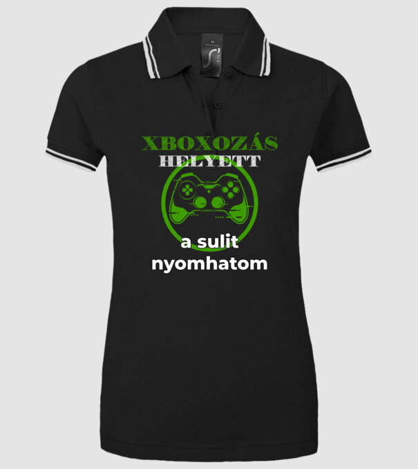  minta fekete pólón
