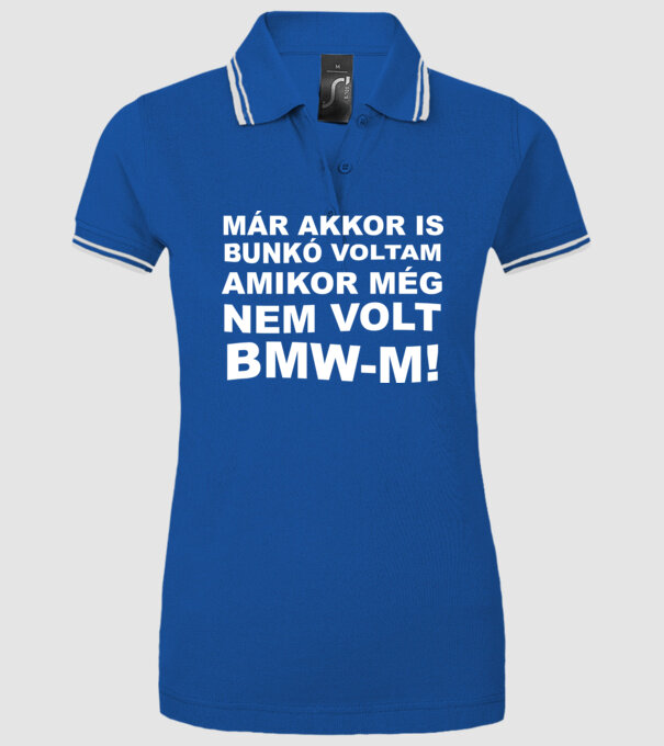  minta királykék pólón