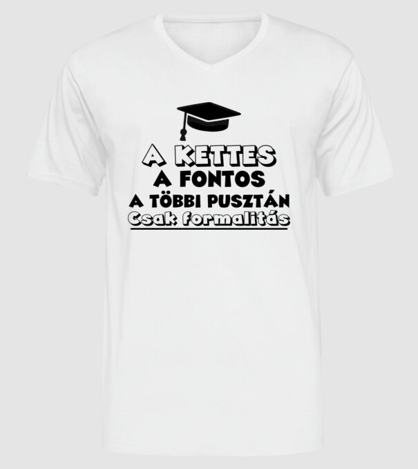  minta fehér pólón