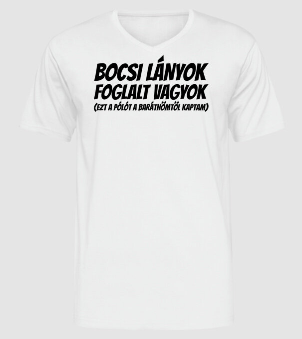  minta fehér pólón