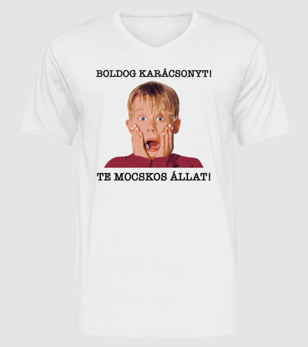  minta fehér pólón