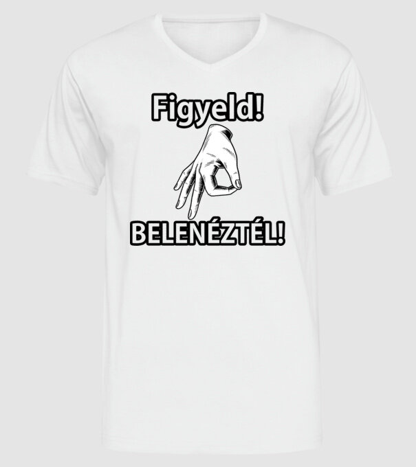  minta fehér pólón