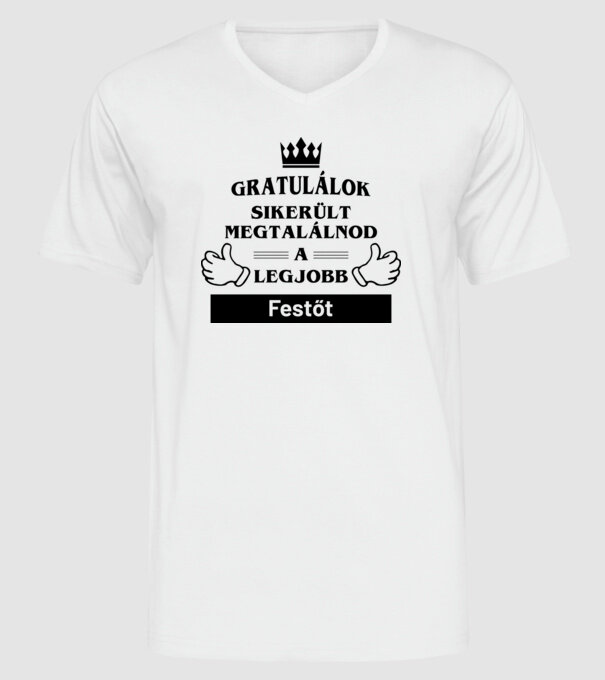 minta fehér pólón