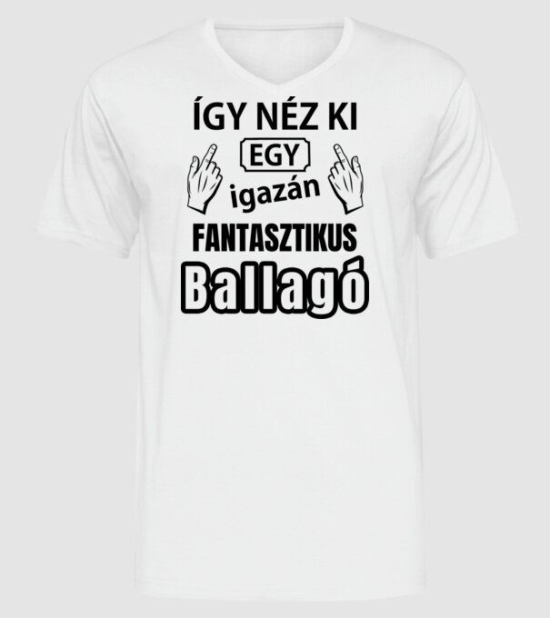  minta fehér pólón
