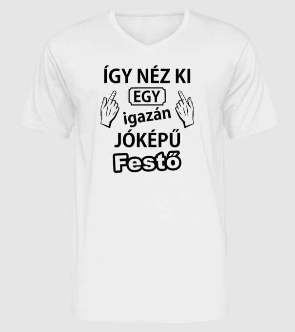  minta fehér pólón