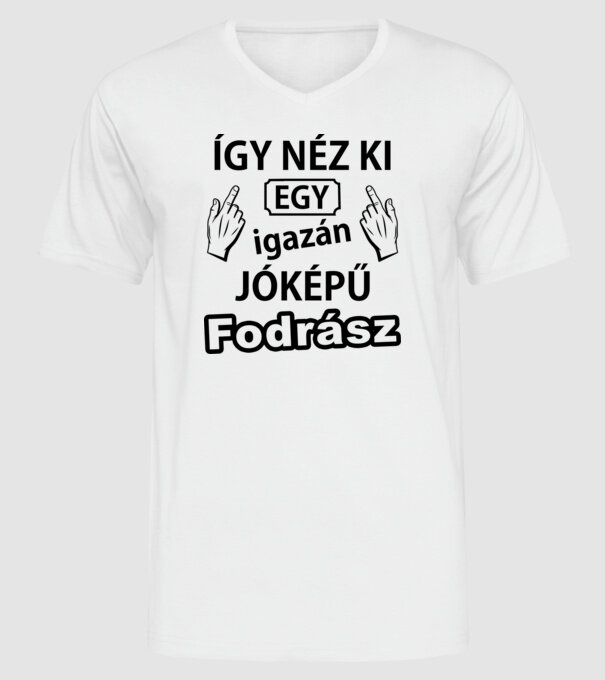  minta fehér pólón