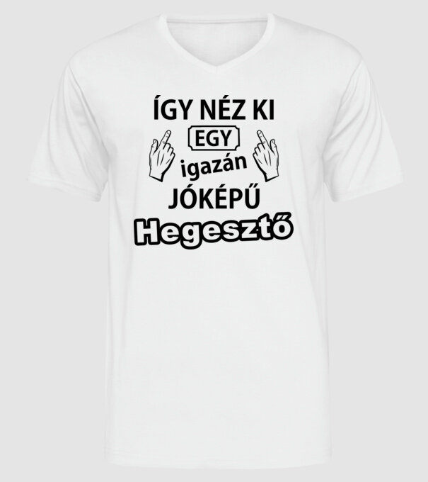  minta fehér pólón