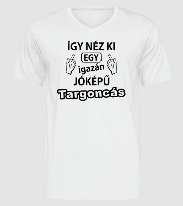  minta fehér pólón