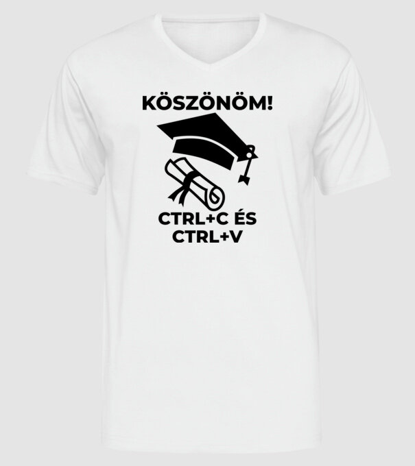  minta fehér pólón