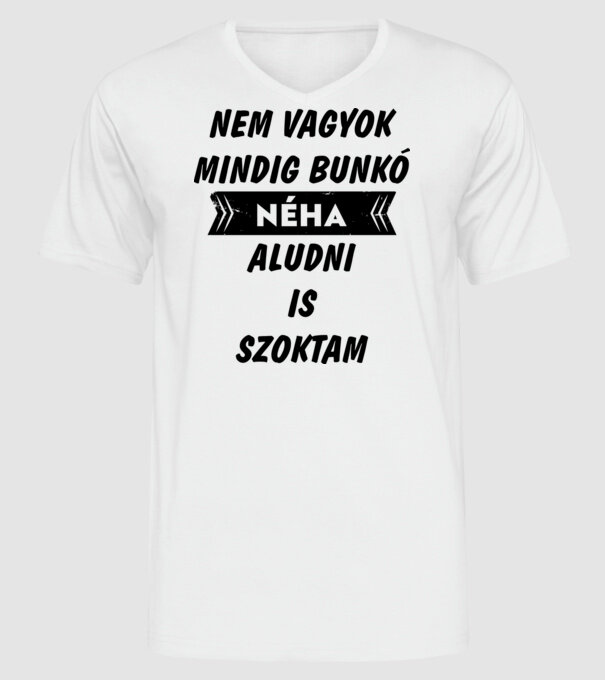  minta fehér pólón