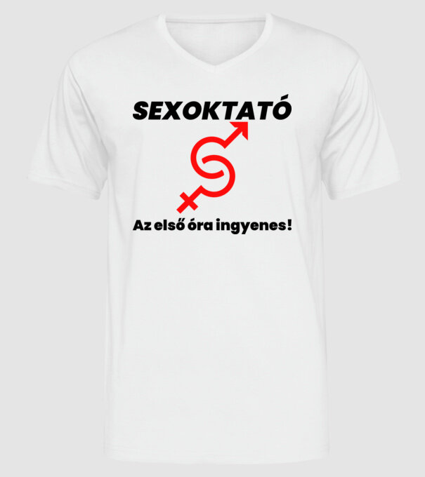  minta fehér pólón