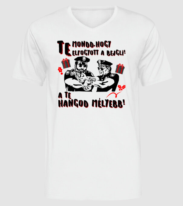  minta fehér pólón