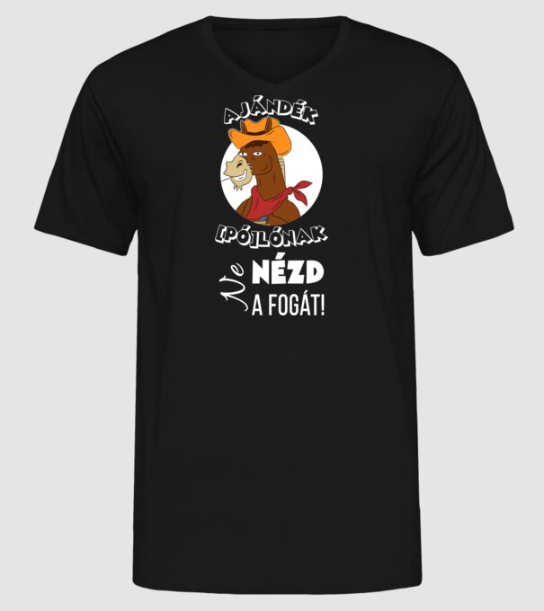  minta fekete pólón