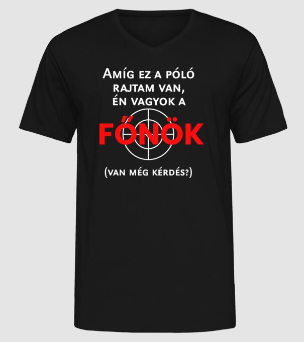  minta fekete pólón