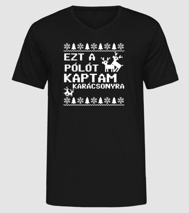  minta fekete pólón