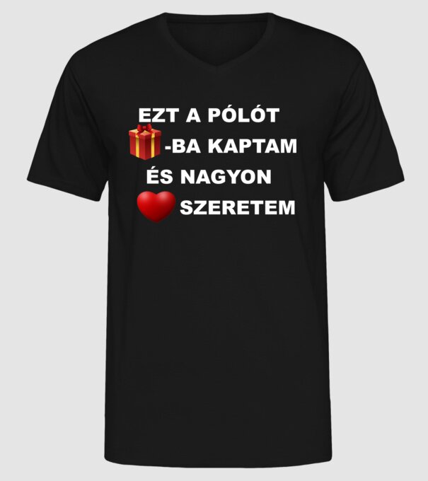  minta fekete pólón