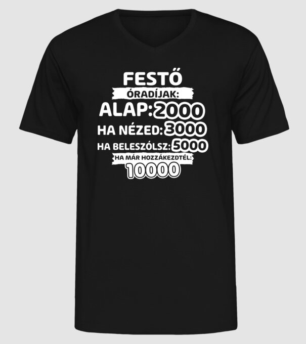  minta fekete pólón