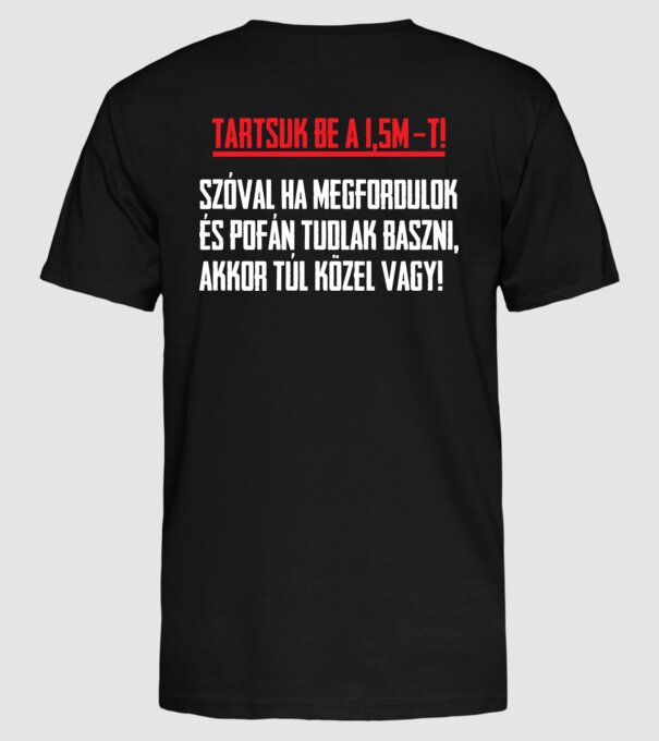  minta fekete pólón