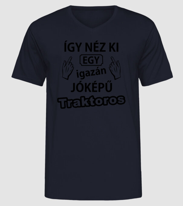  minta sötétkék pólón