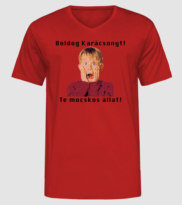  minta piros pólón