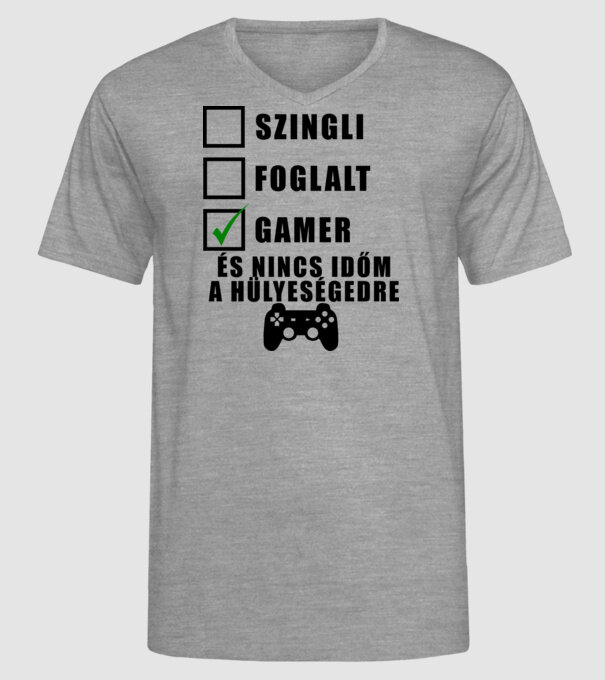  minta szürke pólón