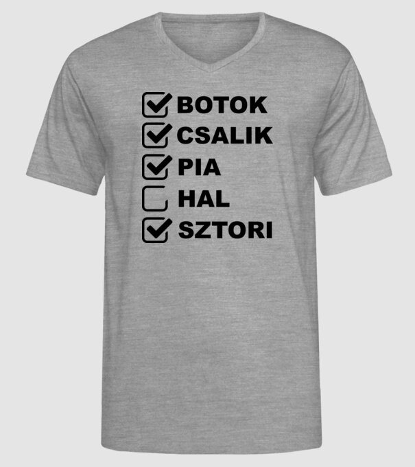  minta szürke pólón
