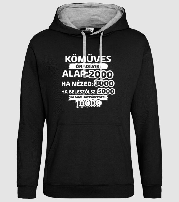  minta fekete pólón