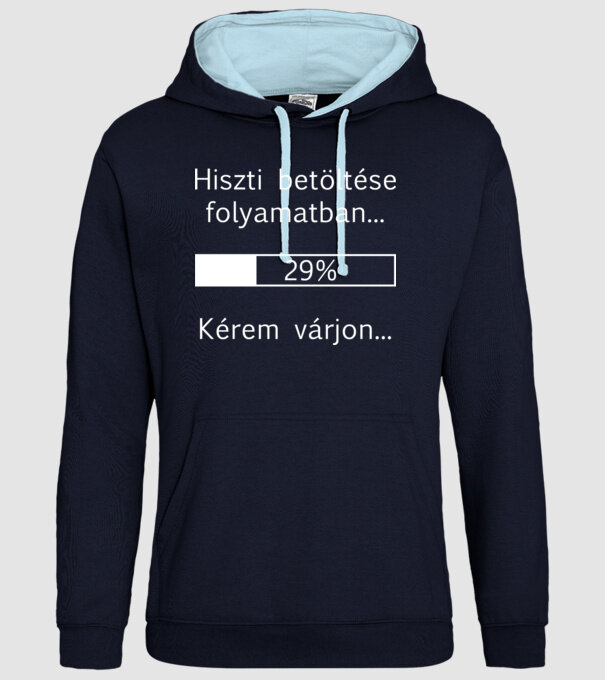  minta sötétkék pólón