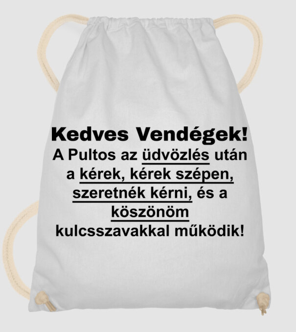  minta fehér pólón