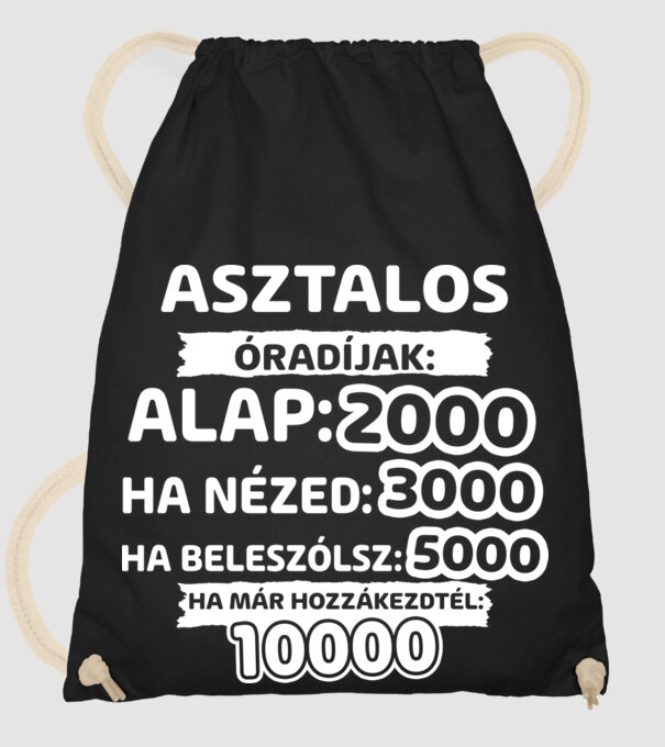 minta fekete pólón
